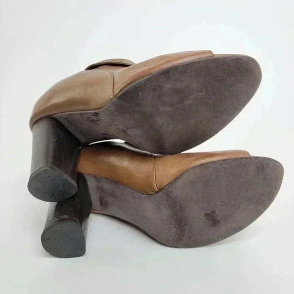 Fortress of Inca Open Toe Chunky Heel Boots - 8 - Picture 6 of 11